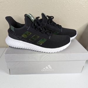 ADIDAS Kaptir 2.0 Running Shoes Black Green Camo Mens Size 10 (New)